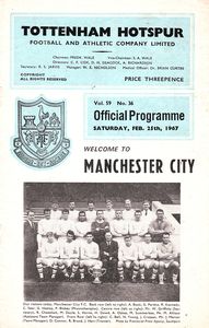 Tottenham Hotspur v Manchester City 1966/67